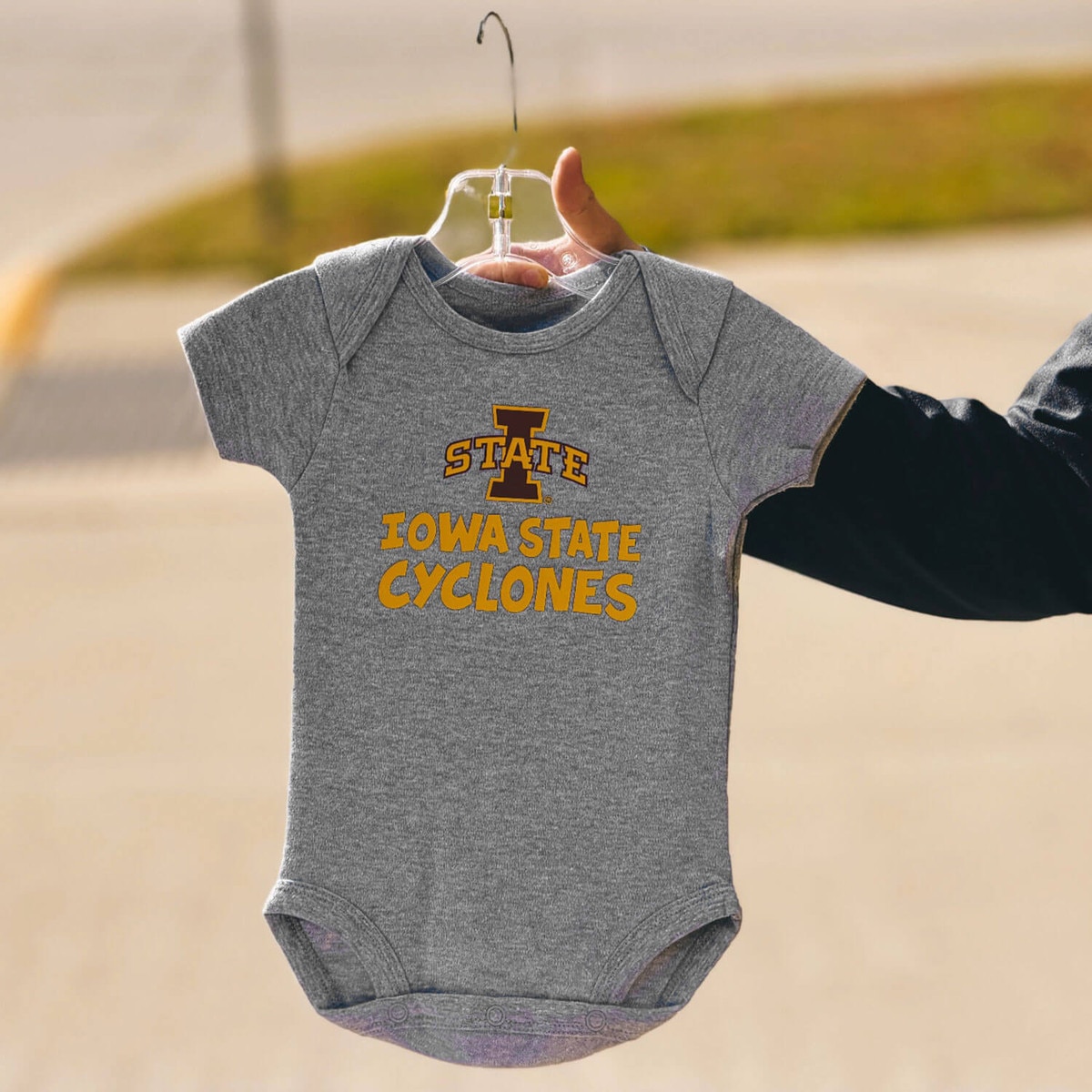 Creative Knitwear Infant Iowa State Cyclones Gray Bodysuit
